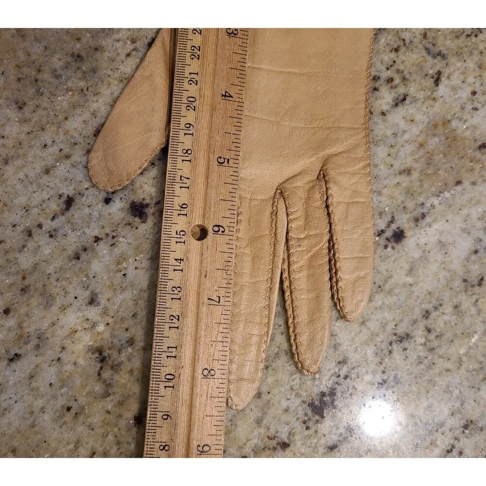 Vintage Size S 6.5 Brown Leather Formal 8.5